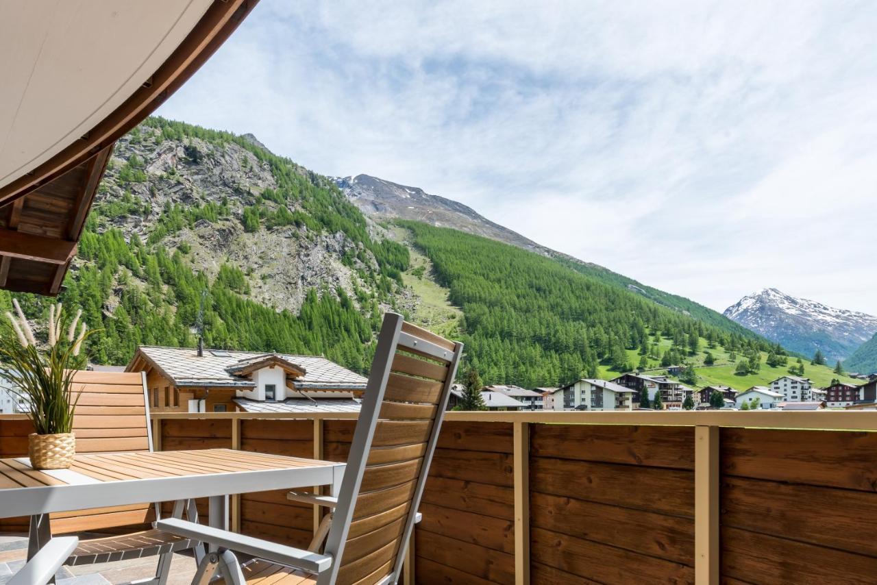Ferienwohnung Haus Antares Saas-Grund Exterior foto