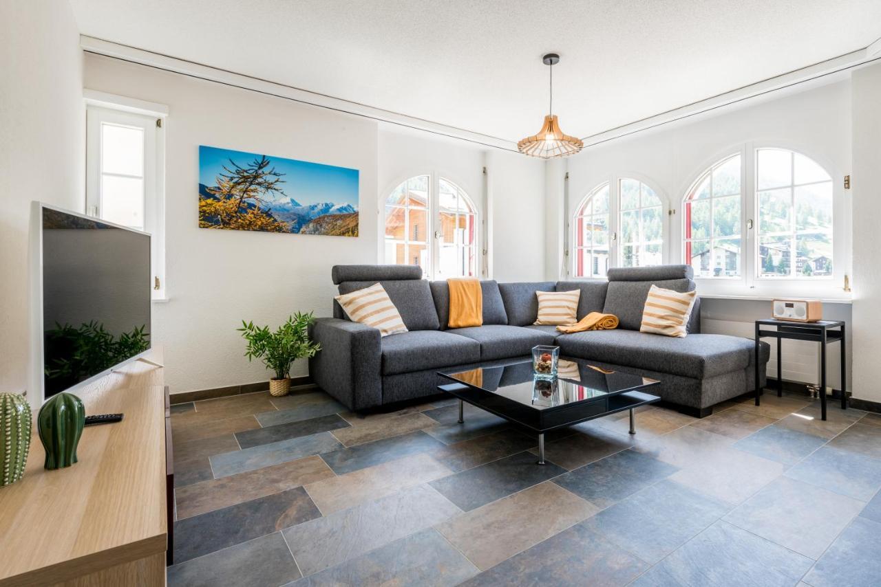 Ferienwohnung Haus Antares Saas-Grund Exterior foto