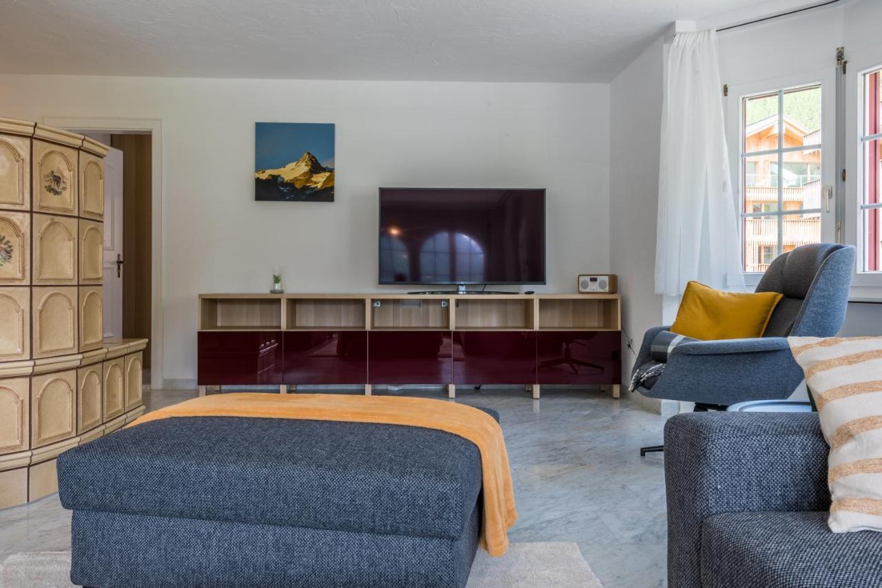 Ferienwohnung Haus Antares Saas-Grund Exterior foto