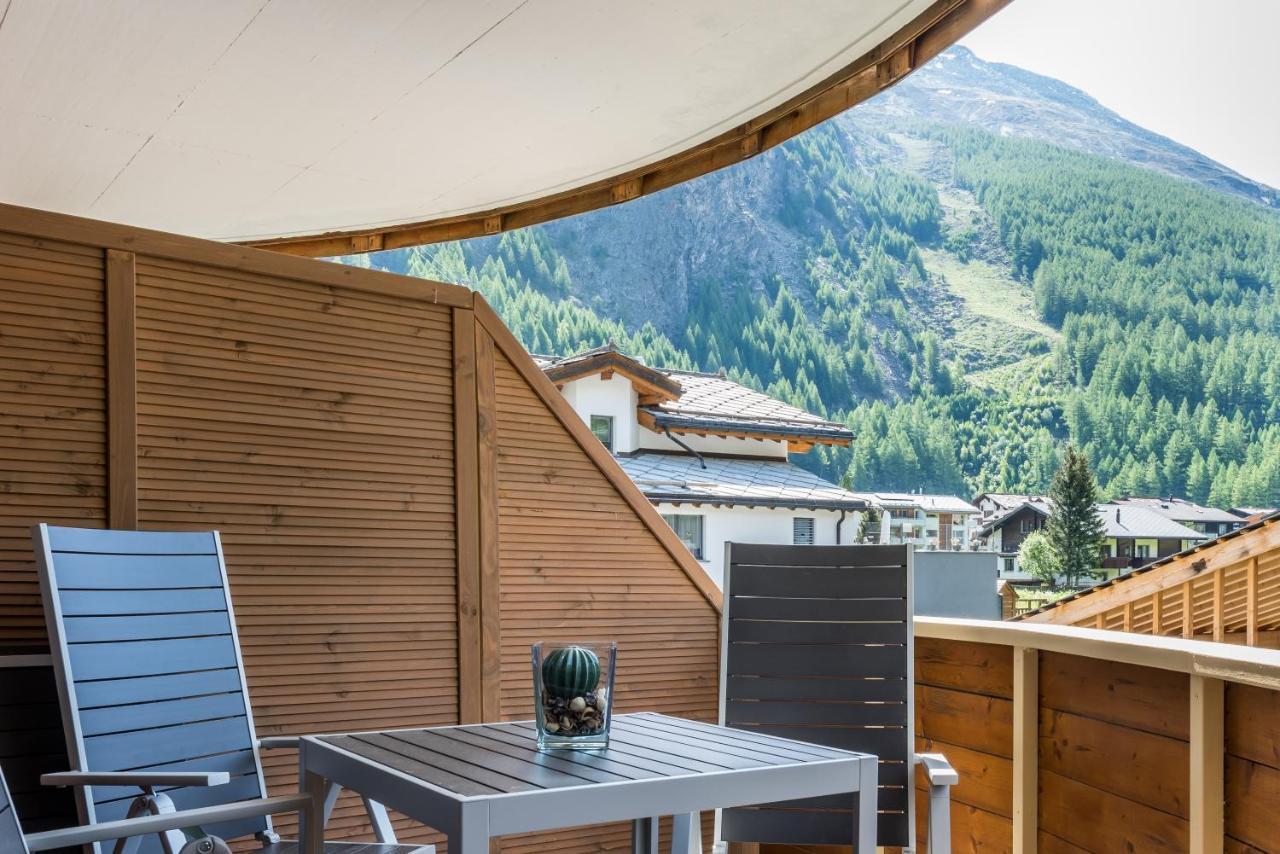 Ferienwohnung Haus Antares Saas-Grund Exterior foto